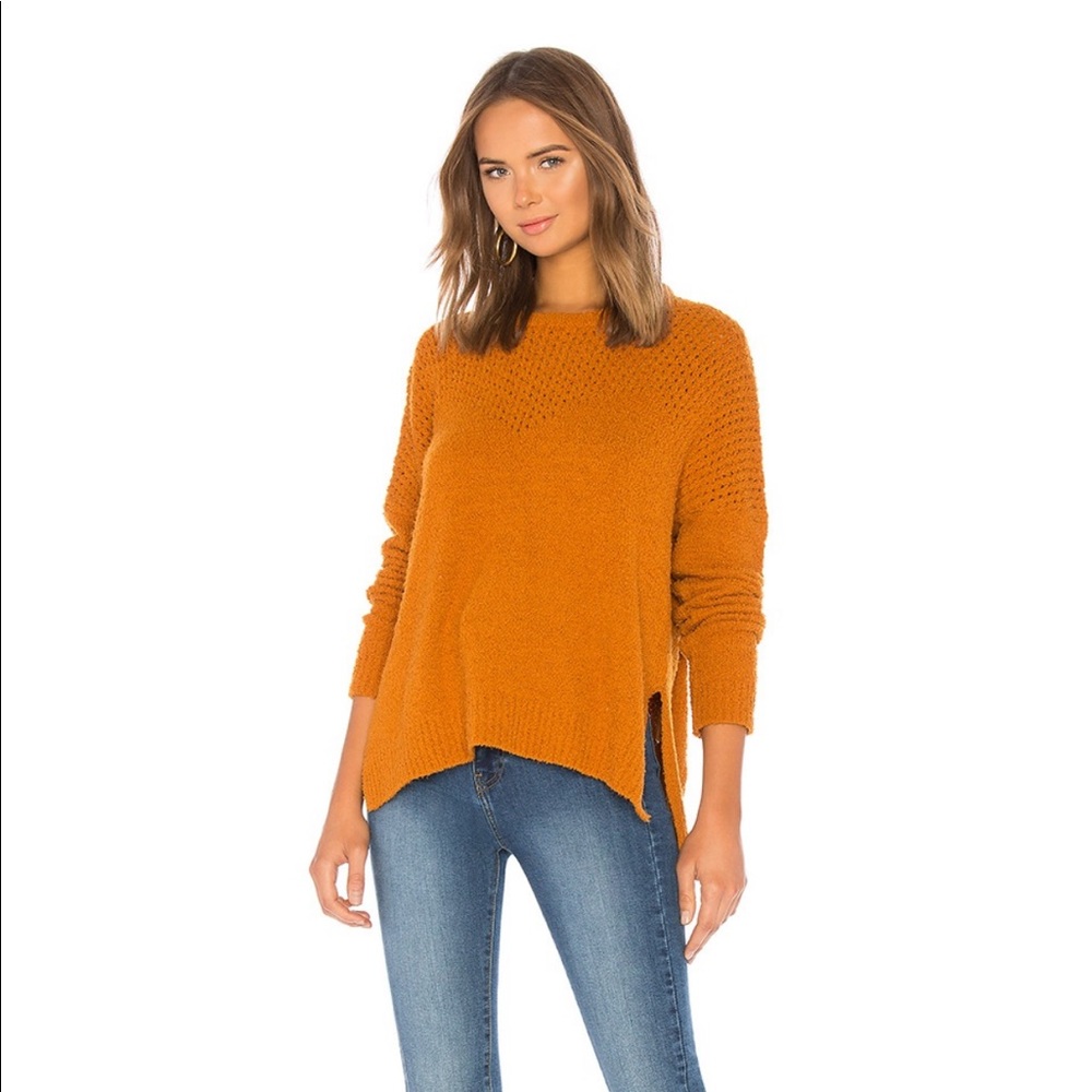 Orange soft sweater